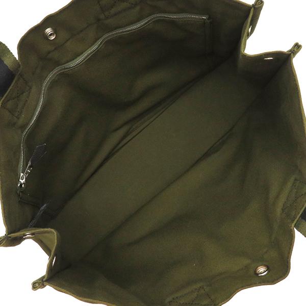 エルメス トートバッグ フールトゥ MM キャンバス ネイビー 紺 カーキ 