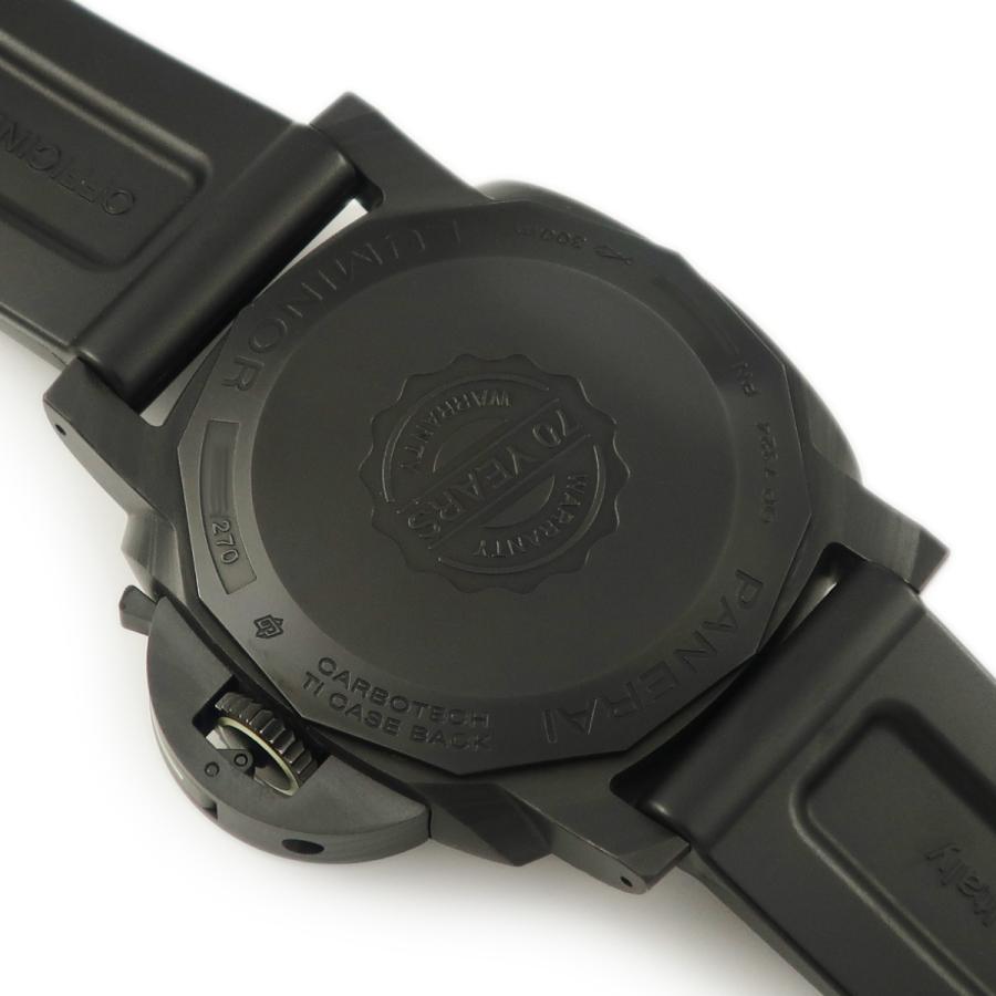 【3年保証】 パネライ ルミノール マリーナ カーボテック 70周年 限定 PAM01118 W番 黒 2020年 自動巻き メンズ 腕時計｜ibe7171｜02
