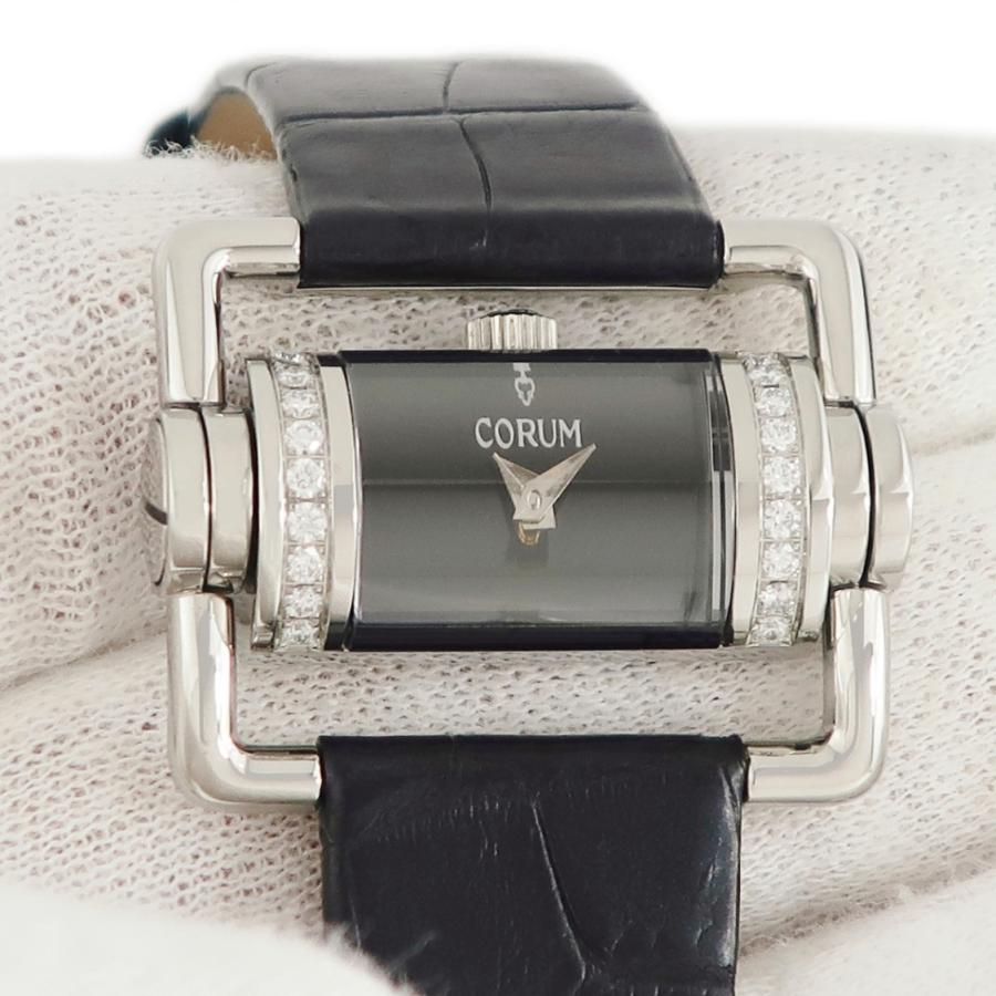 CORUM（コルム） 【3年保証】 ホリゾンタル 130.330.47 純正ダイヤ 黒