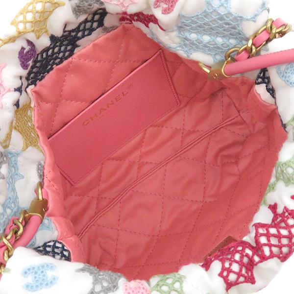 CHANEL シャネル 2WAYバッグ 22 ミニ ハンドバッグ ファブリック CHANEL シャネル 2WAYバッグ 22 ミニ ハンドバッグ ファブリック