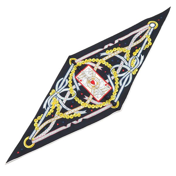 【早い者勝ち！】HERMES エルメス ロザンジュ ネイビー HERMES（エルメス） ストール ロザンジュ ナノ シルク ネイビー 【DAME
