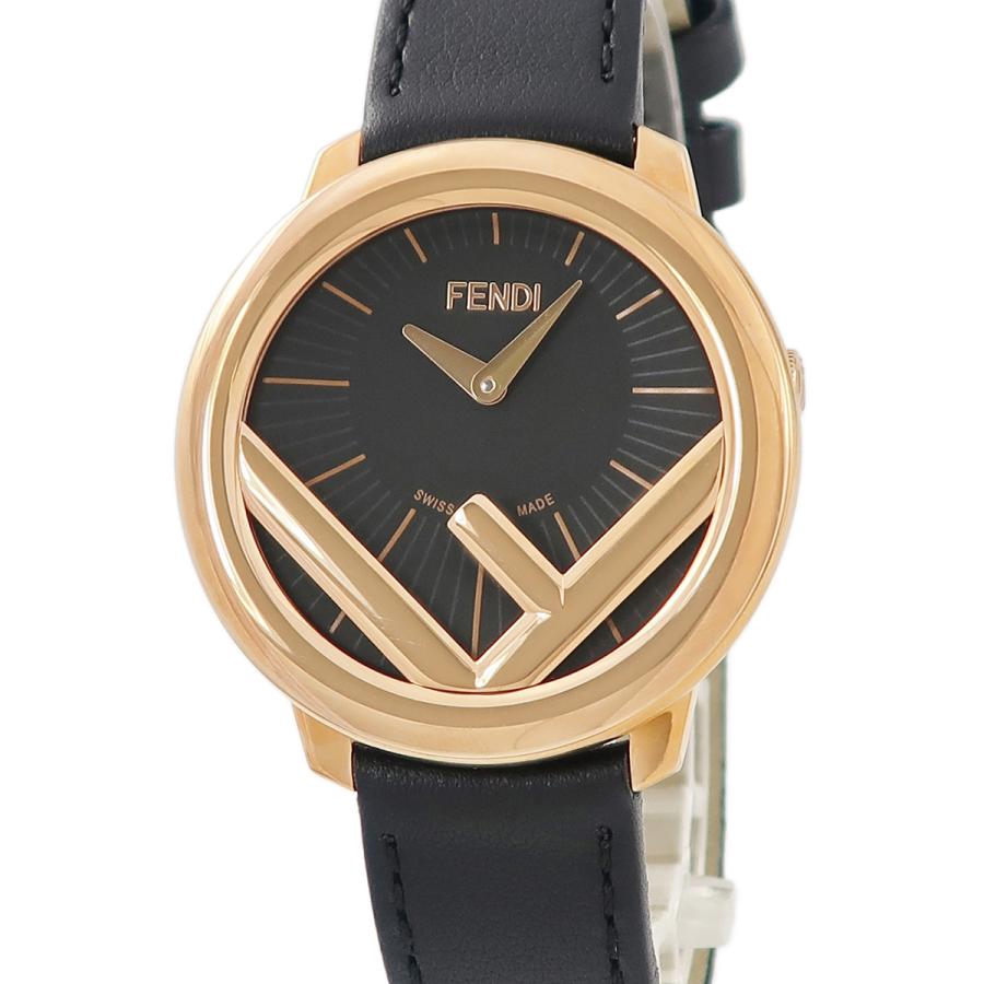フェンディ エフ イズ フェンディ ラナウェイ 36MM F710031011 未使用 黒 クオーツ レディース 腕時計 FENDI - フェンディ エフ イズ フェンディ ラナウェイ 36MM F710031011
