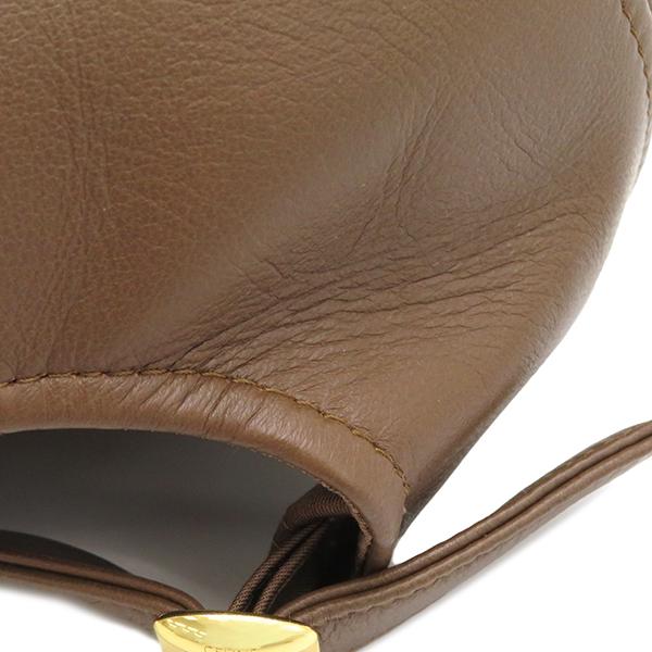 CELINE（セリーヌ） キャップ レザー ベースボールキャップ ラムスキン