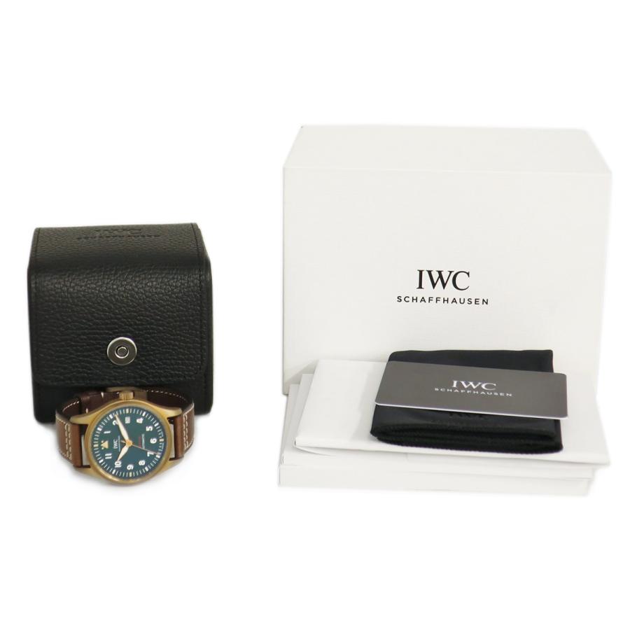 保証書付き IWC IW326802 デイト ブロンズ グリーン 自動巻 メンズ 