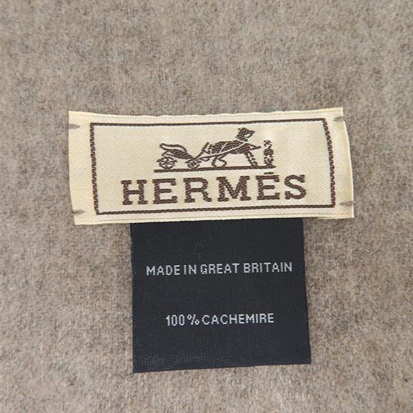 HERMES（エルメス） マフラー ギャロップのピルエット カシミヤ グレー
