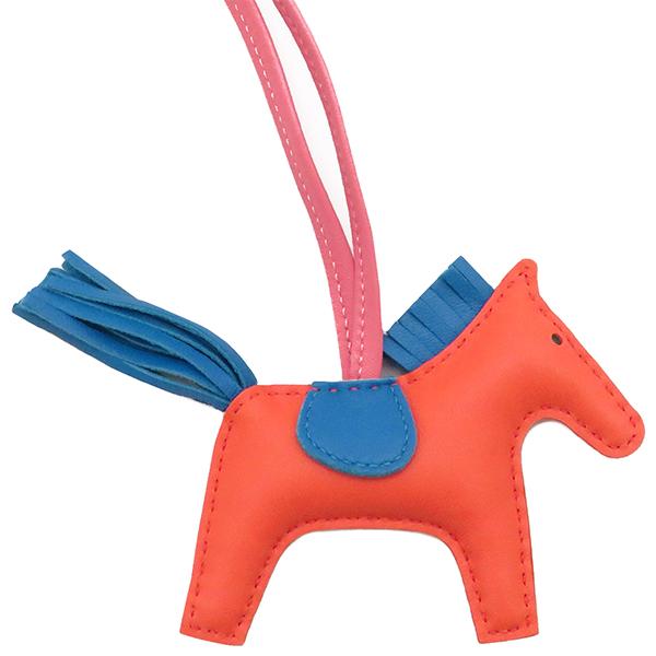 HERMES（エルメス） バッグチャーム ロデオPM オレンジ 中古