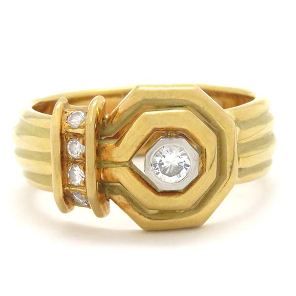 CHAUMET（ショーメ） リング 指輪 ヴィンテージ ダイヤリング K18YG