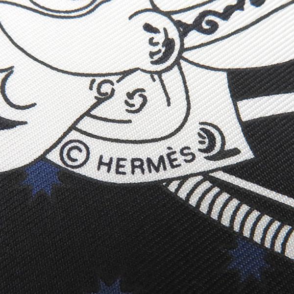HERMES（エルメス） スカーフ カレ55 CARRE シルク ブラック 新品 未