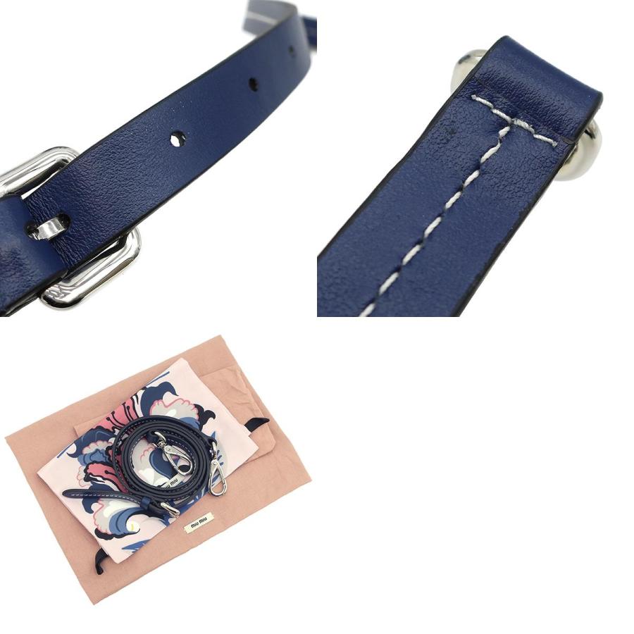 miu miu（ミュウミュウ） 2WAYバッグ ジャガード ロゴ バッグ デニム