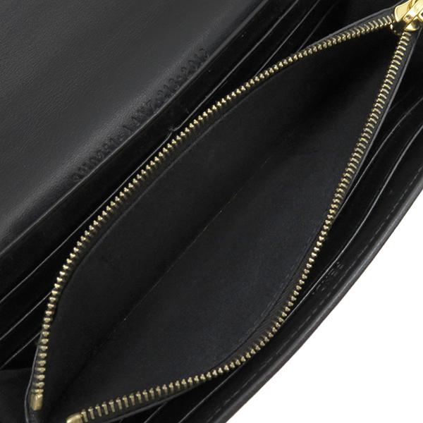 FENDI（フェンディ） 長財布 FENDI ROMA ロゴ レザー ブラック 黒