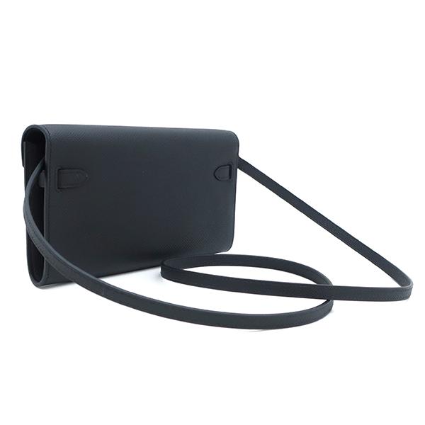 【超極美品】エルメス ヴォーエプソン ケリーウォレット ブラック 二つ折り長財布 HERMES エルメス 長財布 ケリーウォレット ロング トゥーゴー