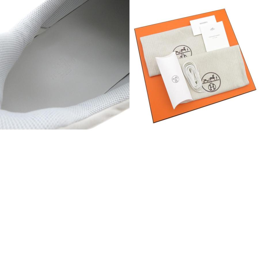エルメス HERMES スニーカー インパルス ファブリック カーフ ホワイト #43.5 新品 未使用 パラシュートクロス シェーヌダンクル 白 2024SS  H241903Z 【箱】【中古】 HERMES（エルメス） スニーカー インパルス ファブリック ホワイト