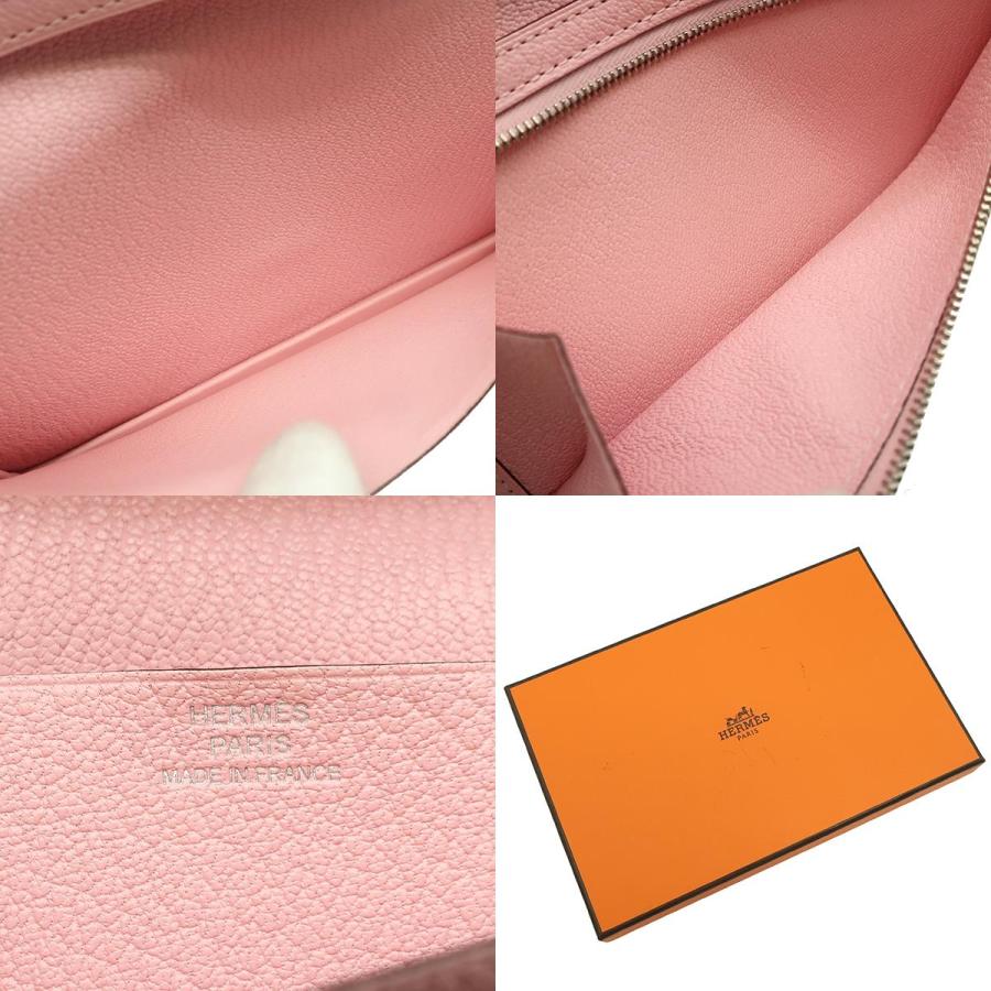 【美品】HERMES ベアンスフレ　長財布　シェーブル　ピンク HERMES（エルメス） 長財布 ベアンスフレ シェーブル ピンク 二つ折り