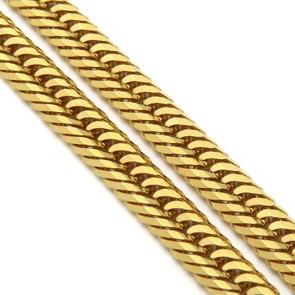 喜平 ネックレス K18 18金 50cm 12.4g 12面 トリプル K18YG ゴールド  