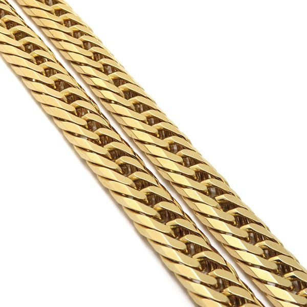 喜平 ネックレス K18 18金 55cm 111.2g 8面 トリプル K18YG ゴールド