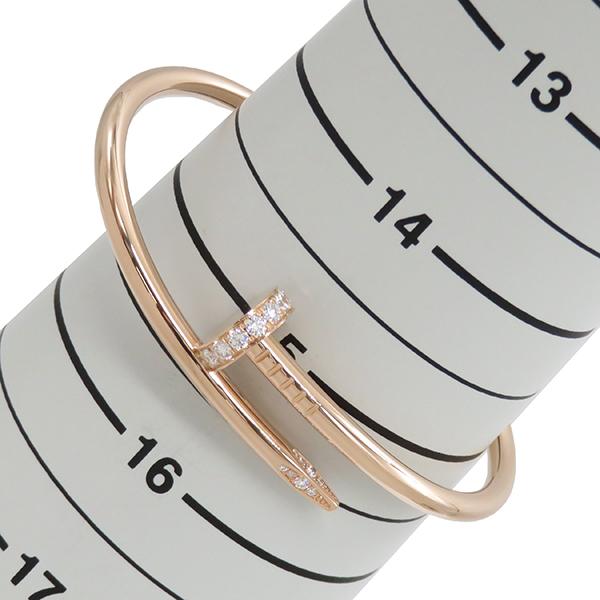 Cartier シンプルブレスレット 750ゴールド950プラチナ Cartier（カルティエ） ブレスレット ジュストアンクル K18PG ゴールド