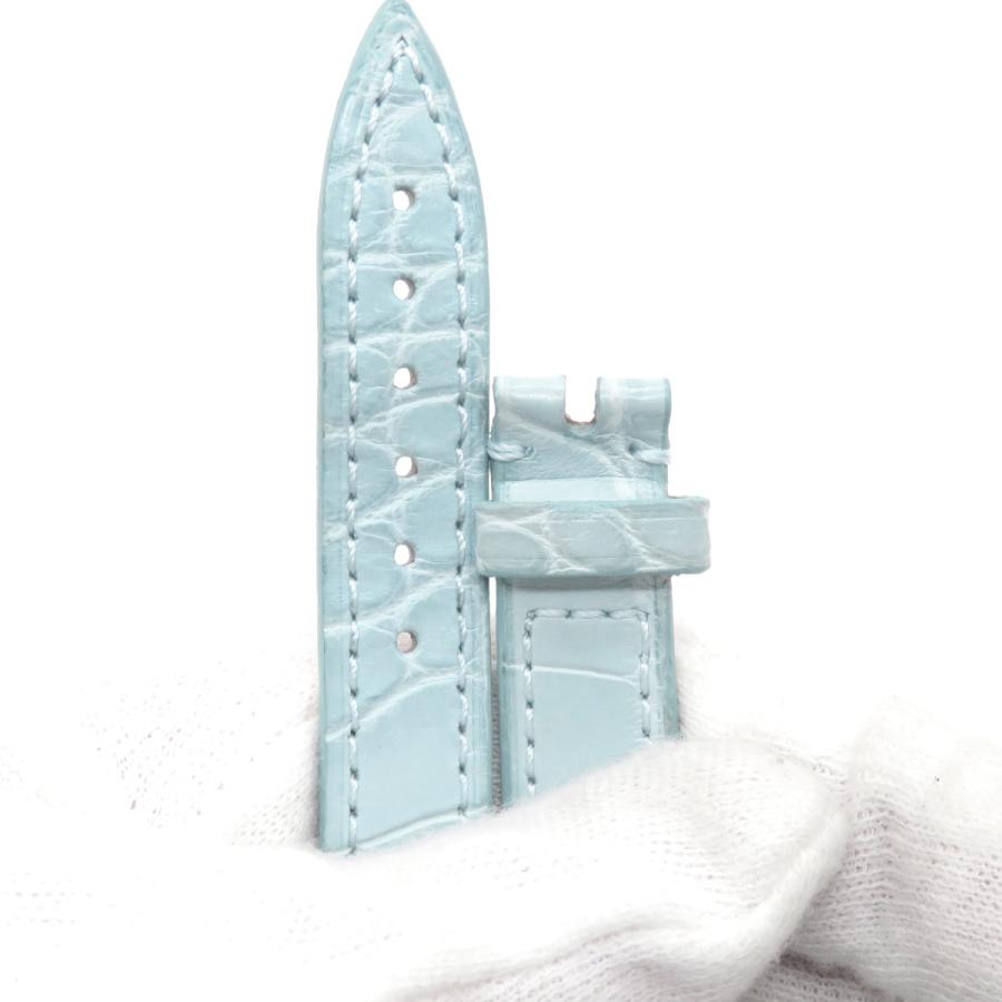 フランクミュラー ロングアイランド 青レザーベルト クロコダイル 16mm 新品 FRANCK MULLER（フランクミュラー） ロングアイランド（800/802）用