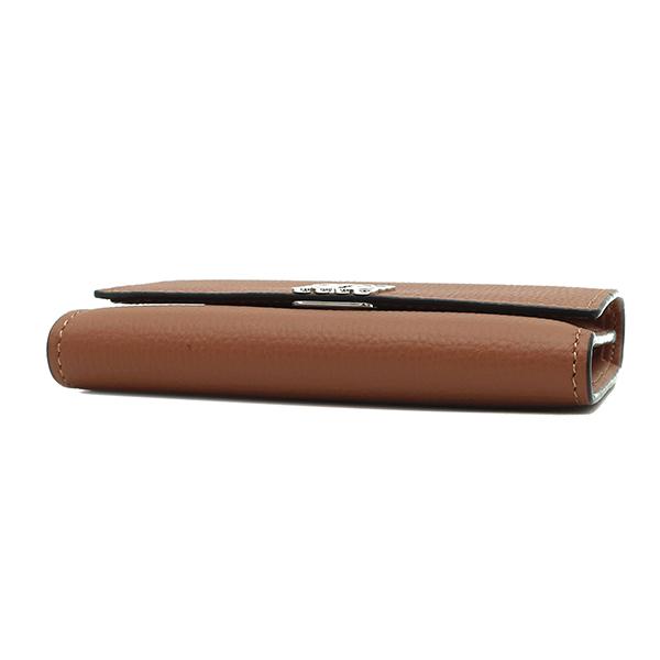 ✨美品✨ロエベ　三つ折り財布　バーティカルウォレット　アナグラム　シボ革　茶色 LOEWE（ロエベ） 三つ折り財布 アナグラム バーティカル ウォレット