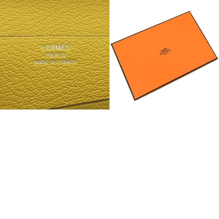 HERMES（エルメス） 長財布 ベアンスフレ シェーブル イエロー 新品 未