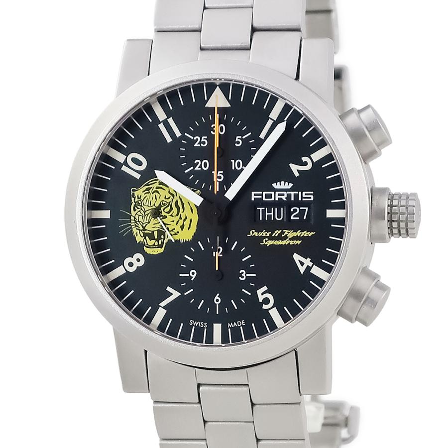 FORTIS « 精工堂時計店 FORTIS 自動巻き腕時計 ブラック／スイス製 高精度