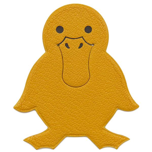 エルメス HERMES 小物 ピカブック アヒル シェーブル カリー 黄色 アニマルモチーフ【中古】 HERMES（エルメス） 小物 ピカブック アヒル シェーブル イエロー 黄色