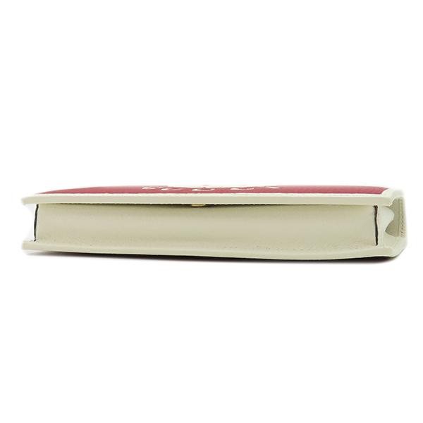 グッチ GUCCI チェーンウォレット adidas コラボ レザー レッド×ホワイト ゴールド金具 赤 白 アディダス  621892 【箱】【中古】 GUCCI（グッチ） チェーンウォレット adidas コラボ レザー レッド 赤