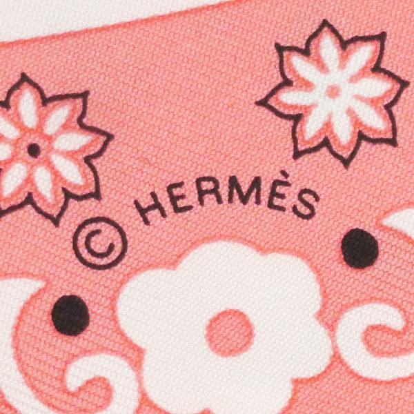 HERMES エルメス スカーフ ツイリー シルク ピンク 【PEUPLE DU