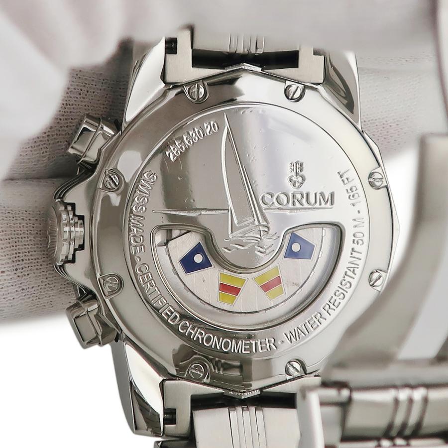 【超お買得品】CORUM コルム アドミラルズカップ　アイボリー文字盤 腕時計 CORUM（コルム） 【3年保証】 アドミラルズカップ クロノグラフ