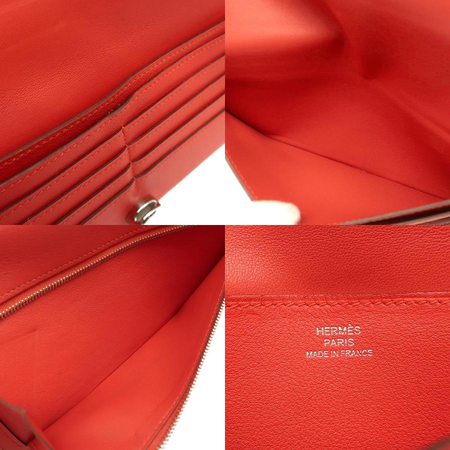HERMES（エルメス） 長財布 ドゴンロング スイフト レッド 赤 中古
