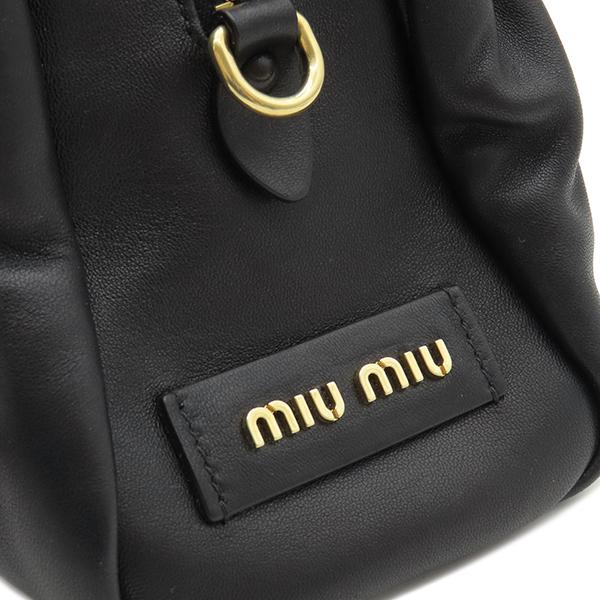 miu miu（ミュウミュウ） 2WAYバッグ ナッパレザーバッグ レザー