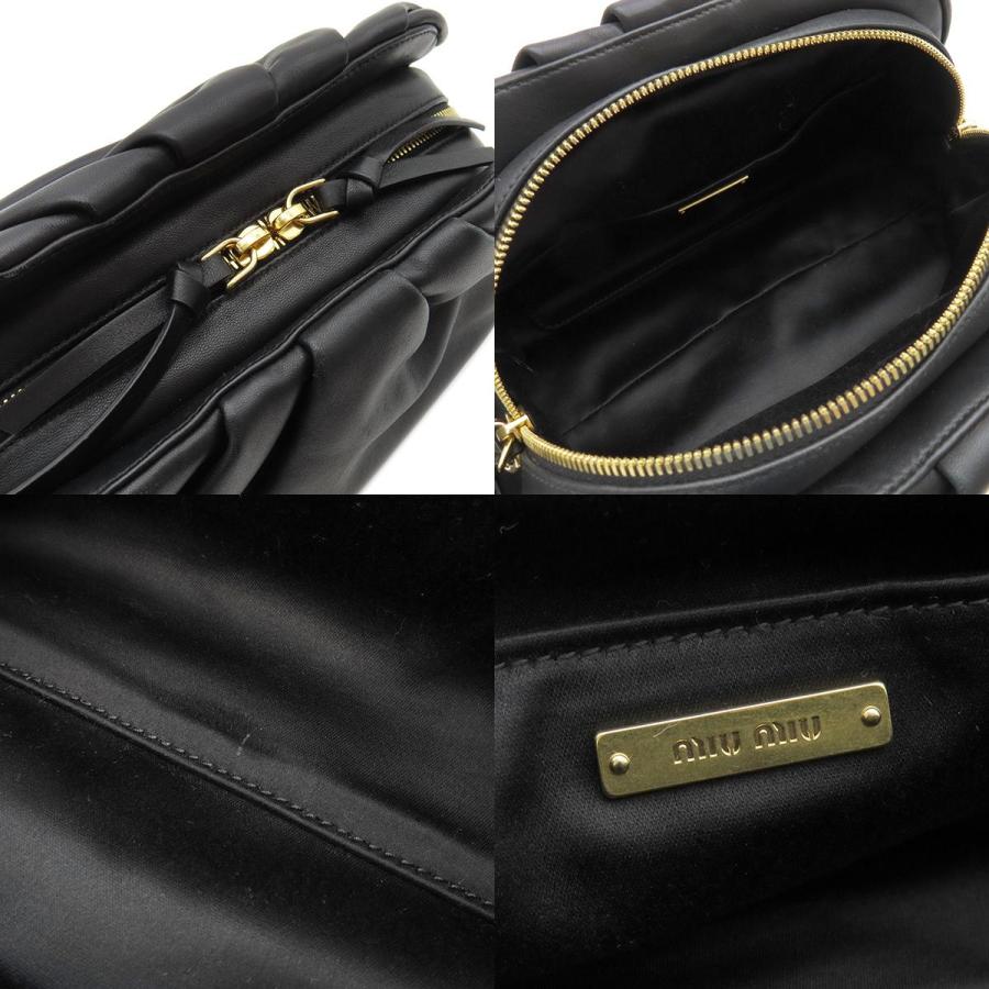 miu miu（ミュウミュウ） 2WAYバッグ ナッパレザーバッグ レザー