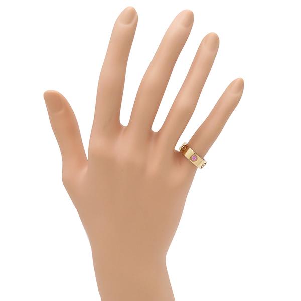 LOVE（Cartier） カルティエ リング 指輪 ラブリング ピンクサファイヤ