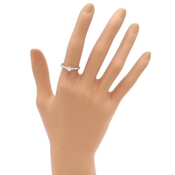 ニワカ リング 指輪 白鈴 ダイヤリング Pt950 シルバー 3石 俄