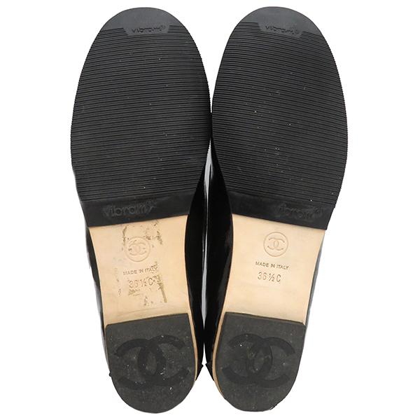 CHANEL（シャネル） ローファー ココマーク パテントレザー パテント 