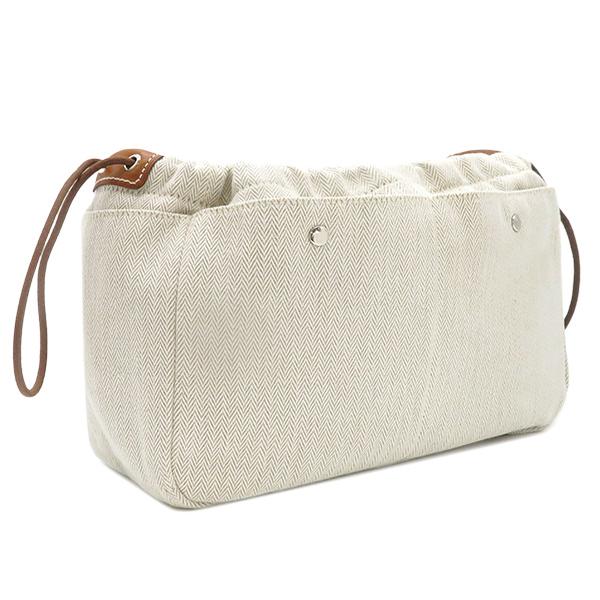 HERMES エルメス ポーチ フールビ25 トワルシェブロン ベージュ バッグ 