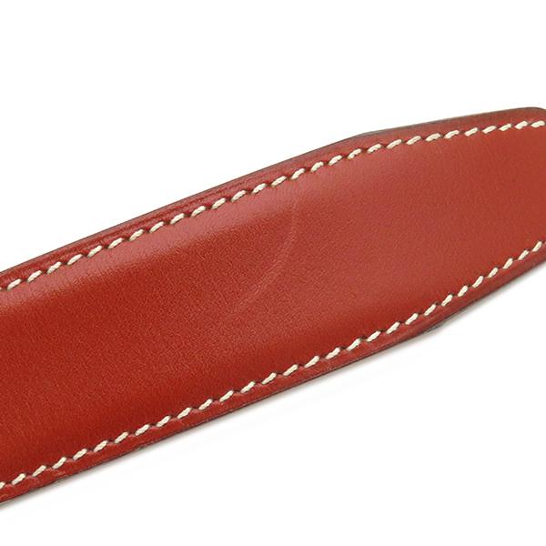 HERMES（エルメス） ベルト ベルト #95 レザー レッド #95 赤茶 中古