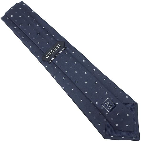 HERMES シャネル ネクタイ ココマーク スター 9.5cm シルク HERMES シャネル ネクタイ ココマーク スター 9.5cm シルク