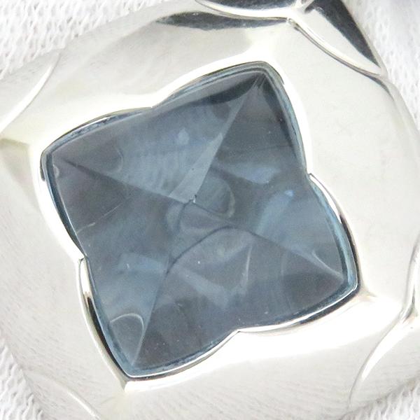 BVLGARI（ブルガリ） ネックレス ピラミデ K18WG シルバー 青 750WG 18