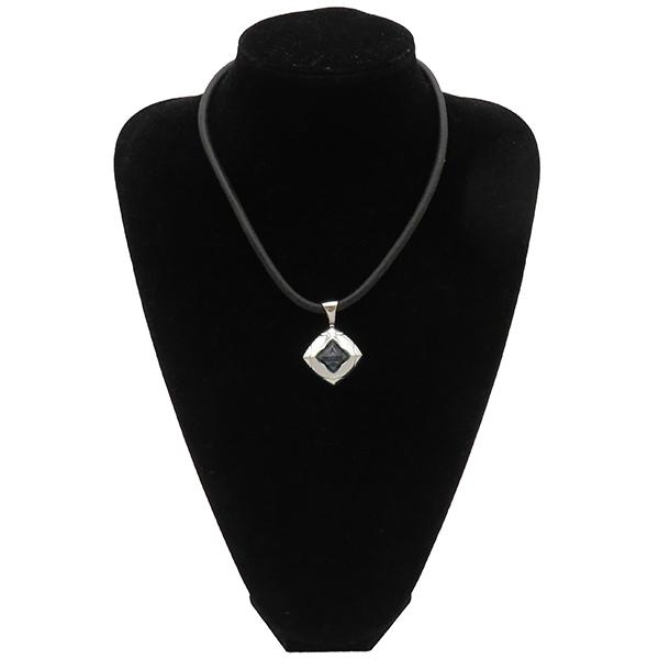 BVLGARI ブルガリ ネックレス ピラミデ K18WG シルバー 青 750WG