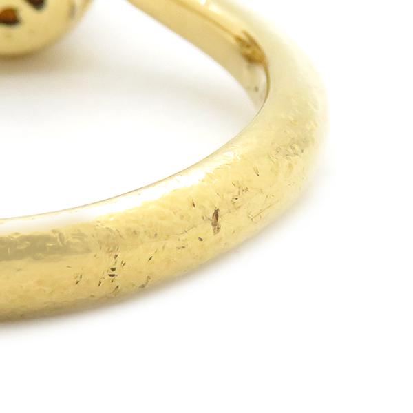 リング 指輪 パール ルビーリング K18YG ゴールド 白 赤 1粒 1P 750YG  