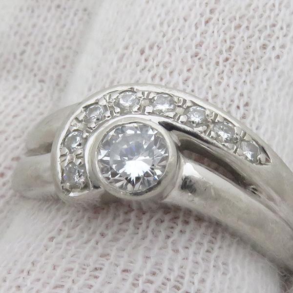 リング 指輪 ダイヤリング Pt900 シルバー Pm900 13号 中古 : HOUBIDOU  