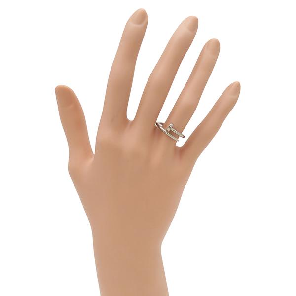 Cartier カルティエ ジュストアンクル リング K18WG 51 Cartier（カルティエ） リング 指輪 ジュストアンクル SMリング K18WG