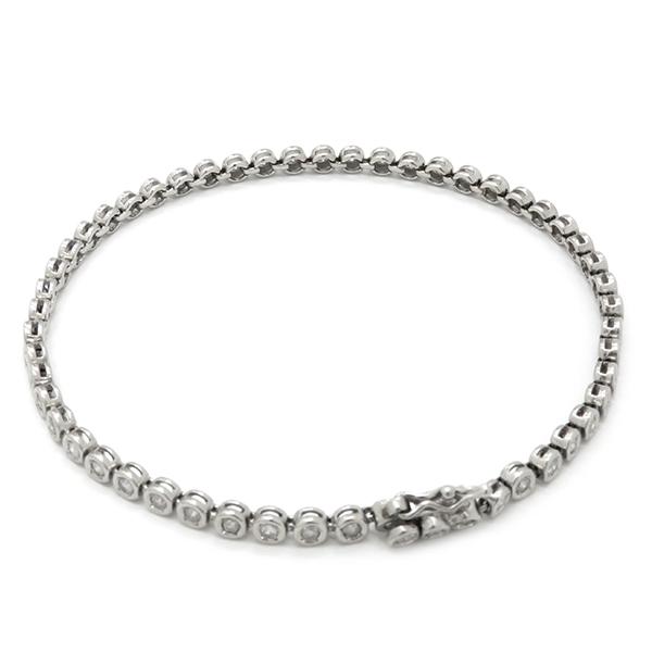 ブレスレット テニスブレスレット Pt850 シルバー ダイヤブレスレット 