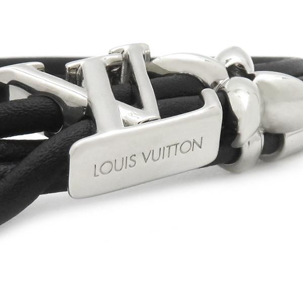 LOUIS VUITTON ルイヴィトン ブレスレット LV ブルーム レザー LOUIS VUITTON ルイヴィトン ブレスレット LV ブルーム レザー