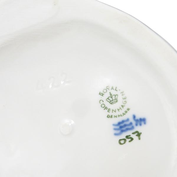 ロイヤルコペンハーゲン オブジェ フィギュリン 陶磁器 グレー ネコ 猫