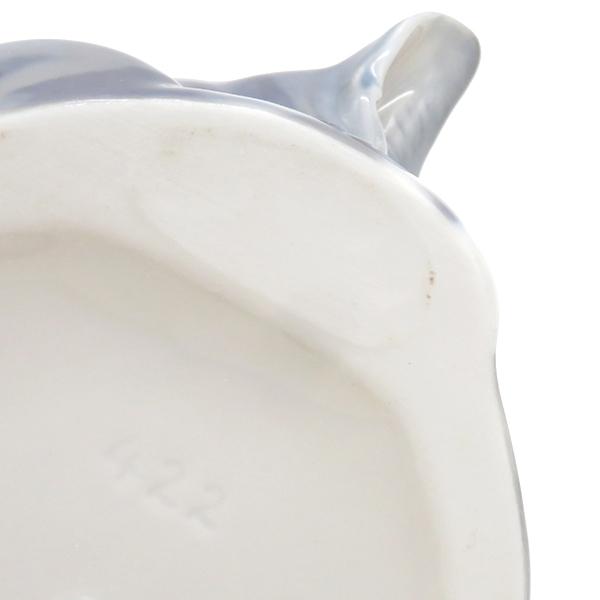 ロイヤルコペンハーゲン オブジェ フィギュリン 陶磁器 グレー ネコ 猫