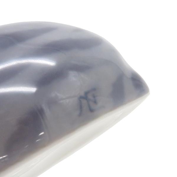 ロイヤルコペンハーゲン オブジェ フィギュリン 陶磁器 グレー ネコ 猫