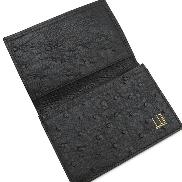 ダンヒル 名刺入れ カードケース オーストリッチ ブラック カード入れ  