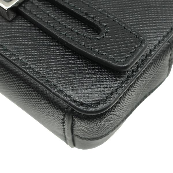 SAFFIANO（PRADA） プラダ ポーチ ロゴ スマホポーチ ブラック