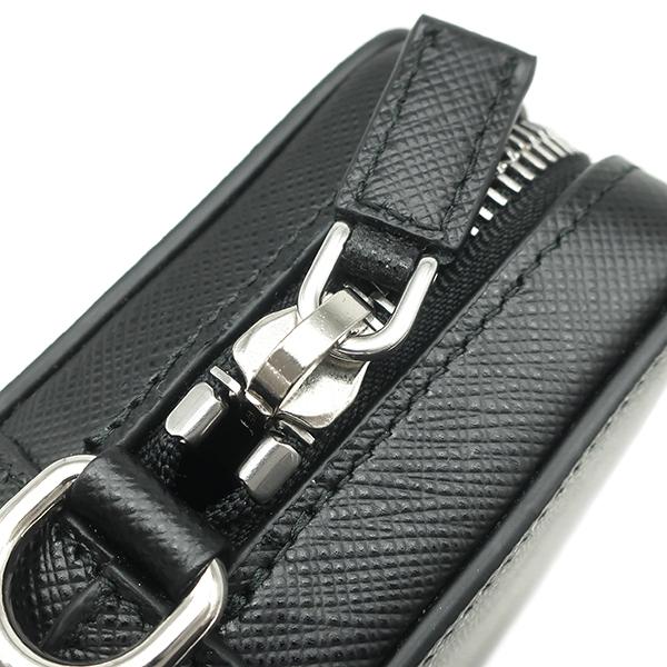 SAFFIANO（PRADA） プラダ ポーチ ロゴ スマホポーチ ブラック